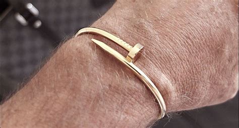 nail bracelet mens cartier